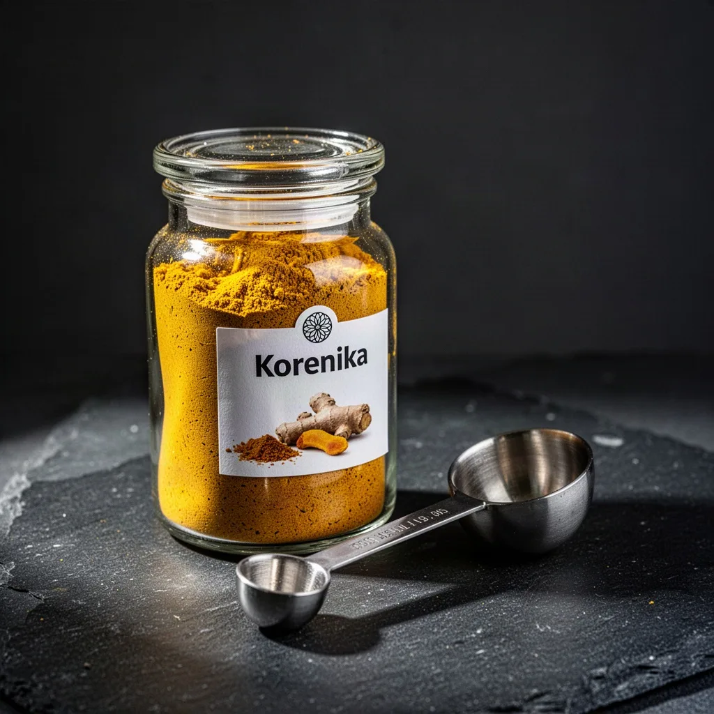 Korenika Zlatni Istočni Začini u Staklu